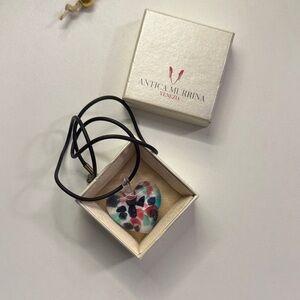 Antica Murrina Venezia Heart Glass Pendant Necklace - Multicolor